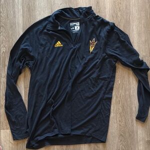 Adidas Navy Long Sleeve with Gold Accents
